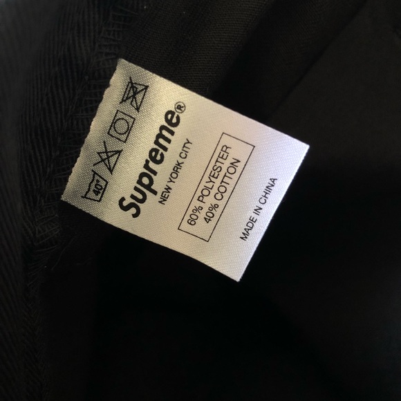 SUPREME Side Stripe Black jeans chino pants ~ MINT - Picture 7 of 8
